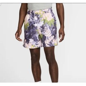 NEW Nike Sportswear Swim Trunks Shorts Men's Medium 6" HV4610 Floral Multicolor